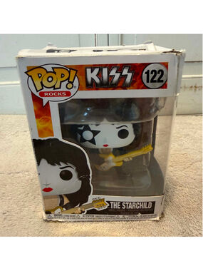 Funko Pop Rocks KISS The Starchild 122 Vinyl Figure Black and White